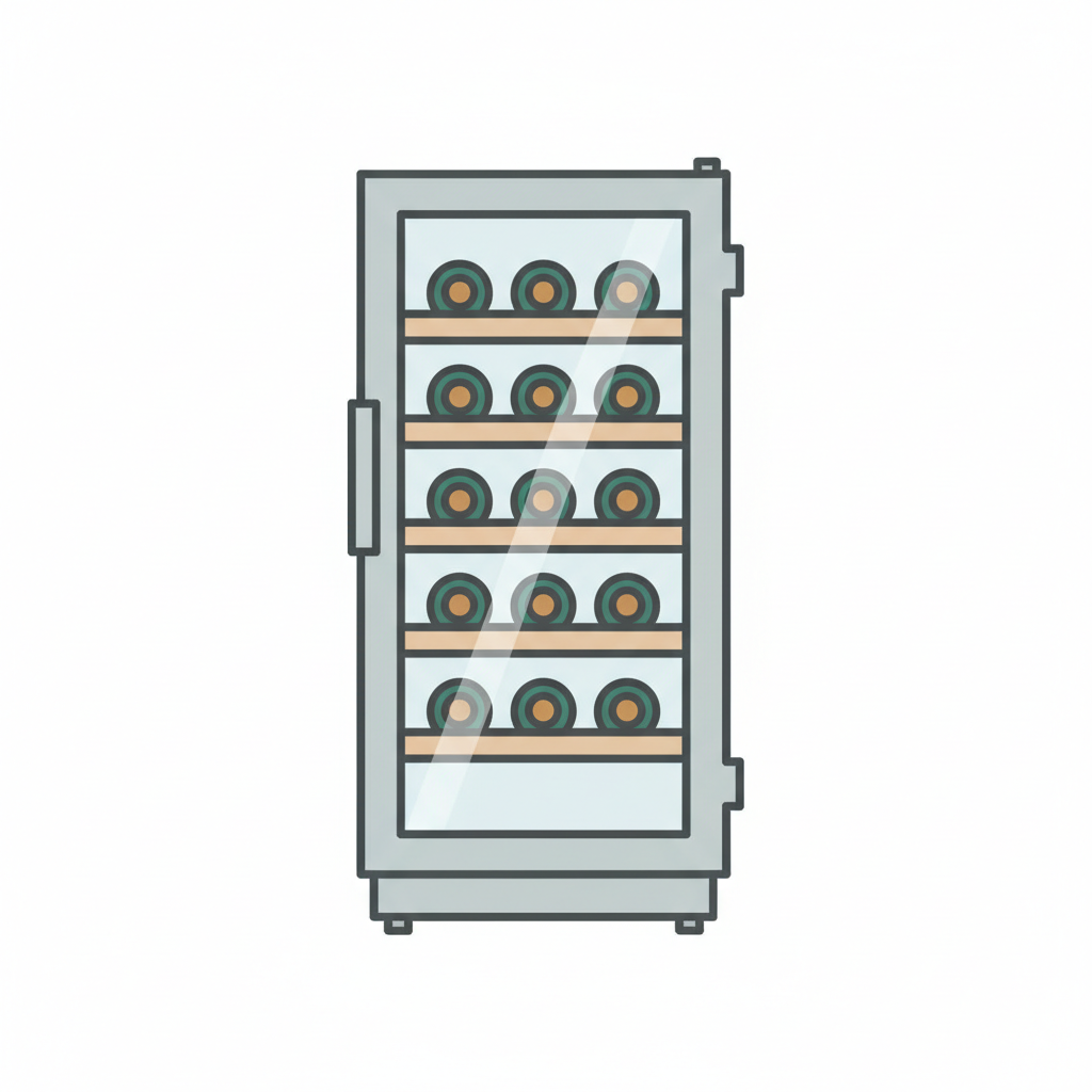 Wine refrigerator icon